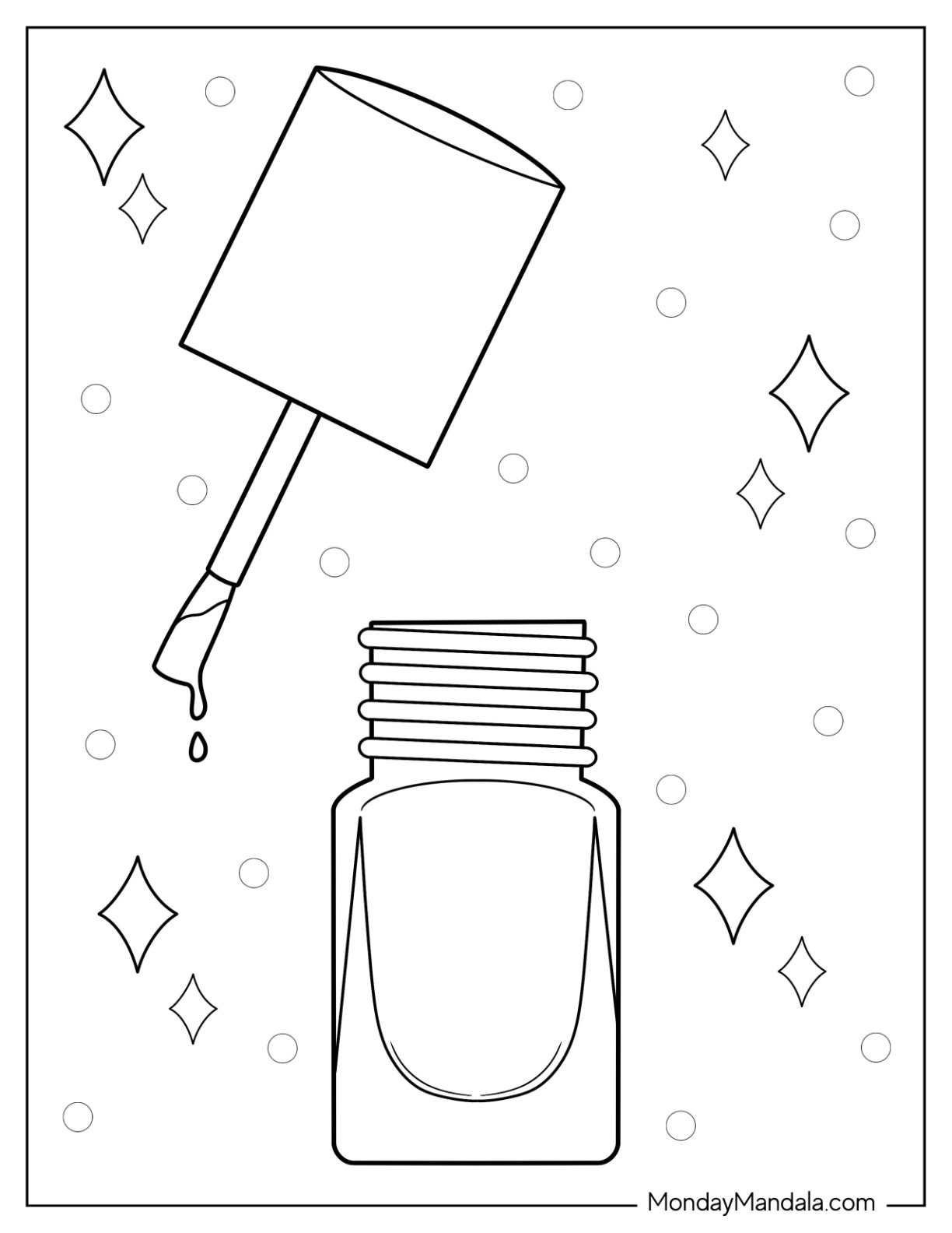 Makeup coloring pages free pdf printables