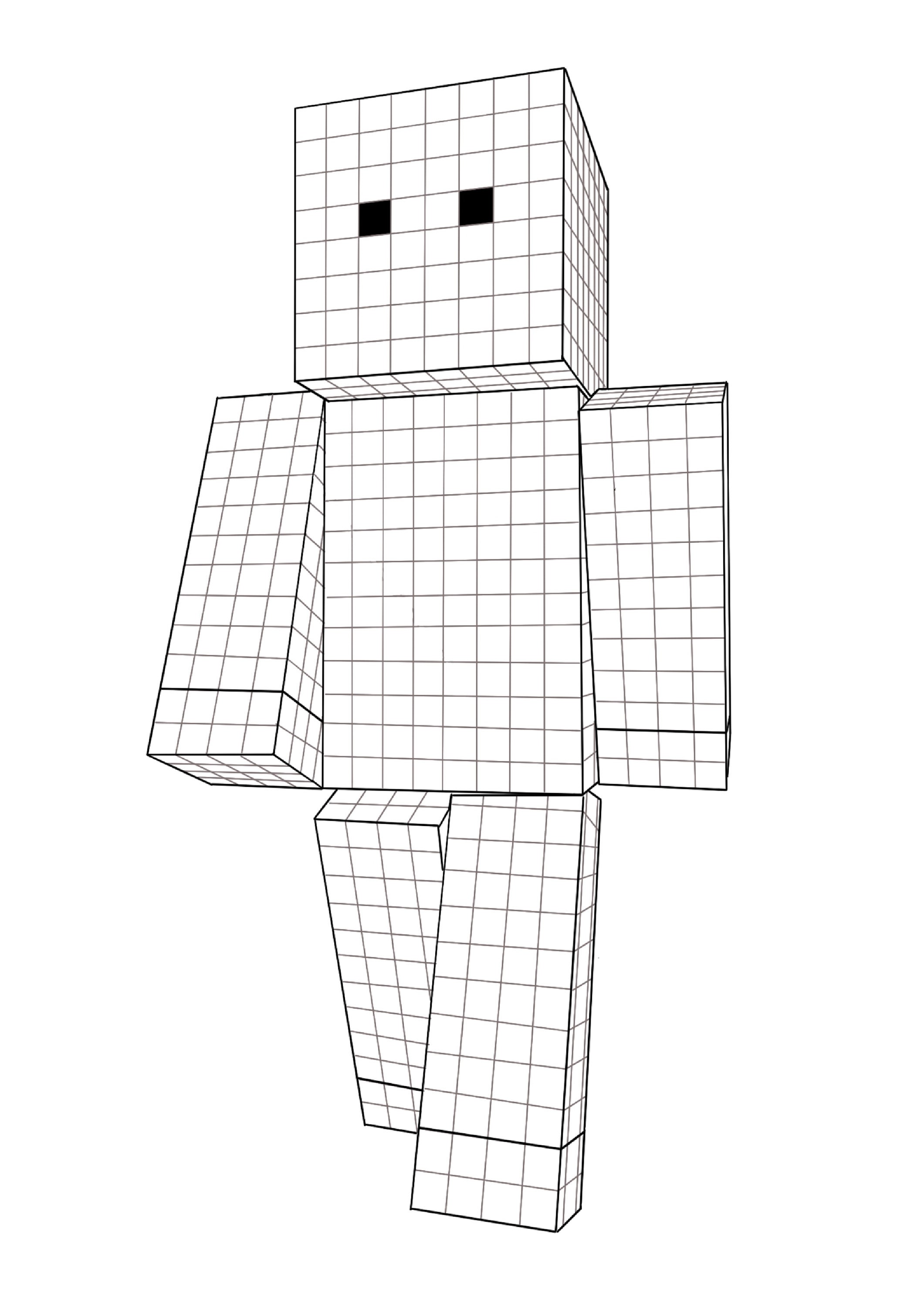 Coloring page minecraft coloring page printable minecraft skin