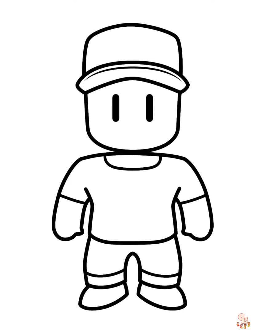 Stumble guys coloring pages free printable for kids