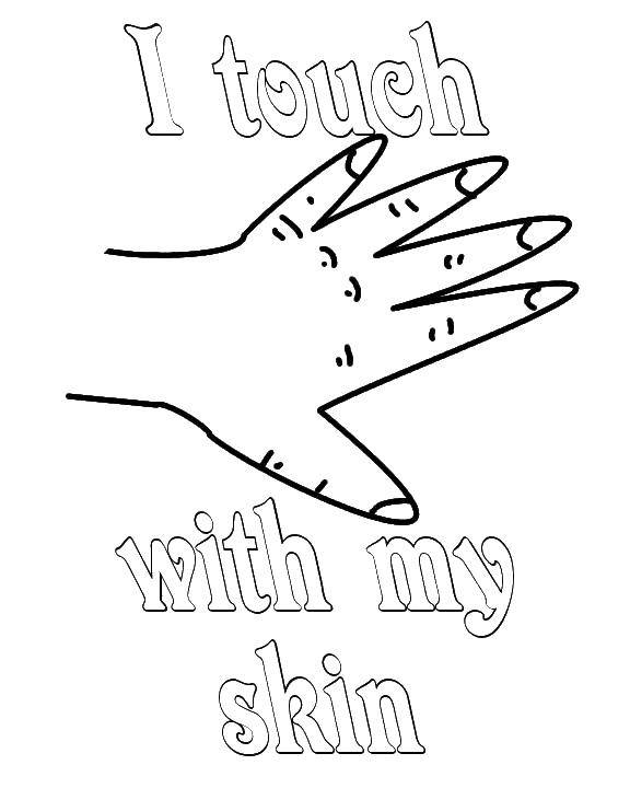 Online coloring pages coloring page hand with manicure hand coloring books for children