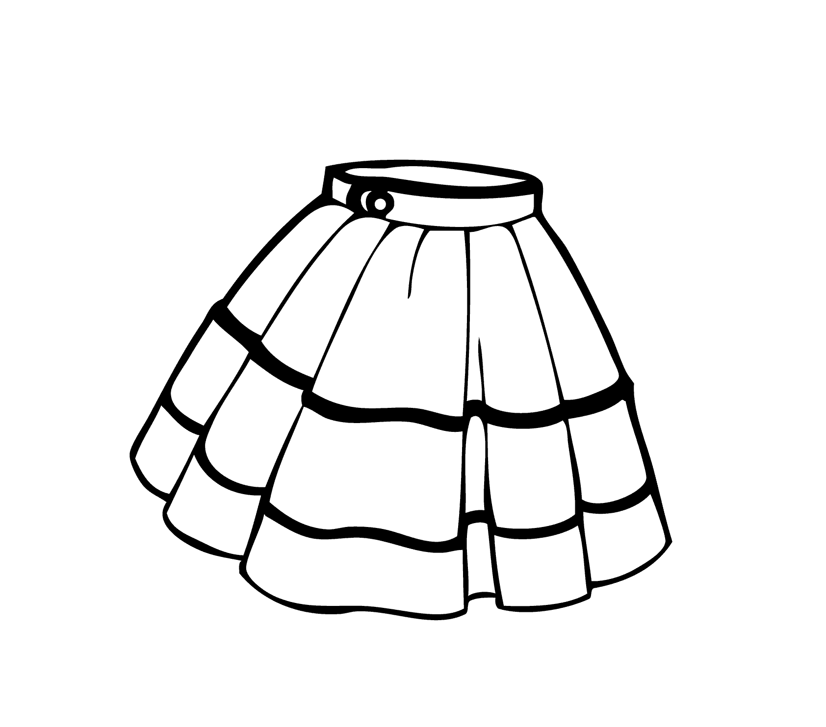 Skirt coloring page for girls printable free coloring pages for girls clothing themes coloring for kids