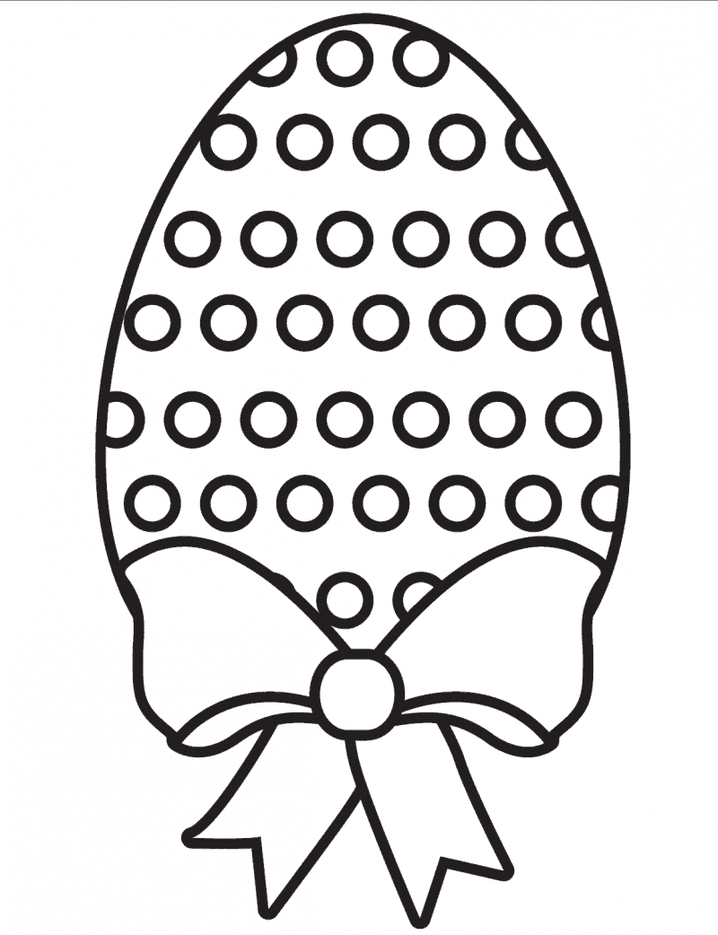 Easter egg coloring page printable how to make skittles paint