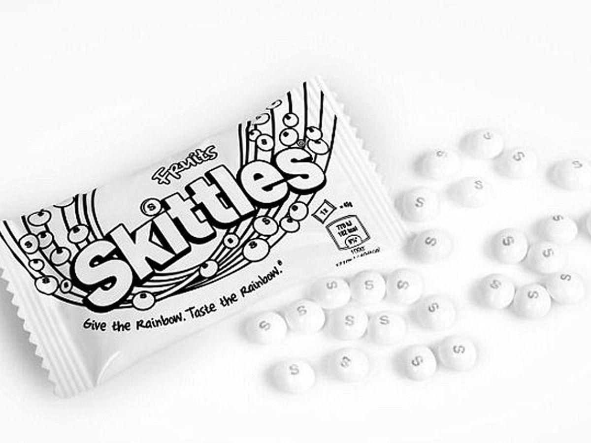 Skittles have ditched their rainbow colours and gone white for a good reason