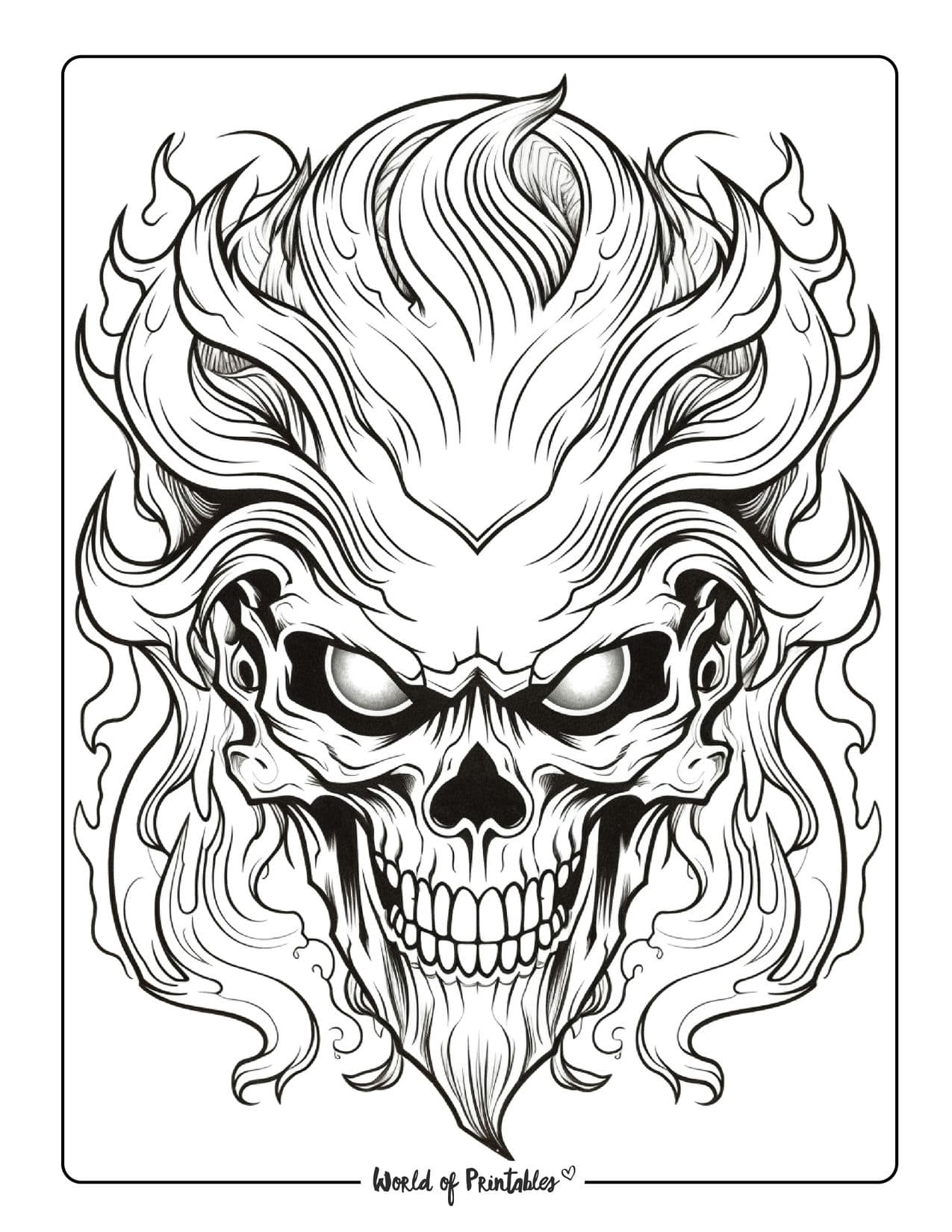 Skull coloring pages