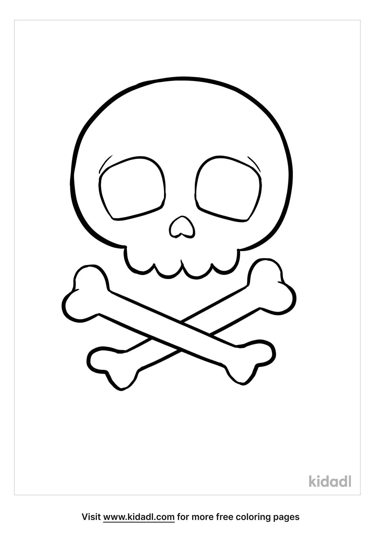 Free skull and crossbones coloring page coloring page printables