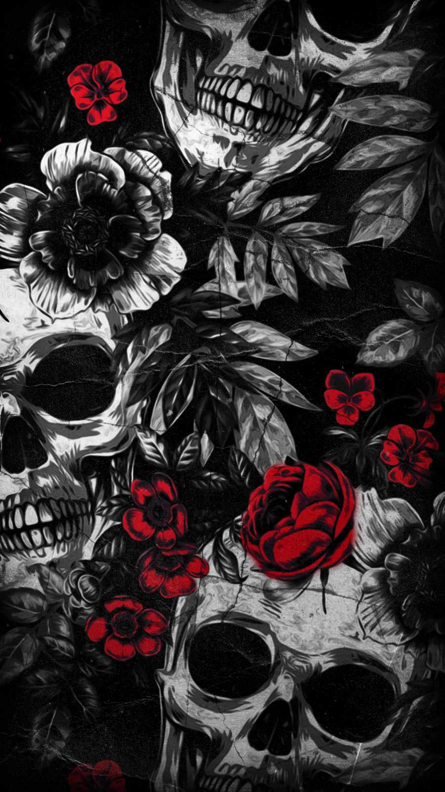 Download Free 100 + skull and flowers Wallpapers