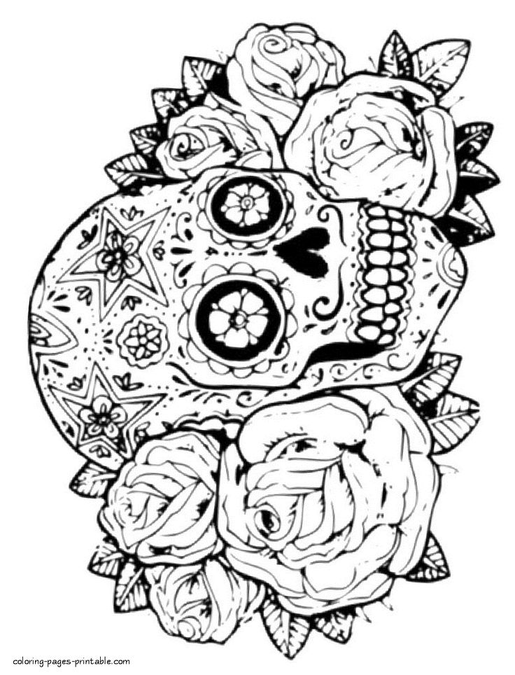 Skulls and roses coloring pages skull coloring pages coloring pages butterfly coloring page