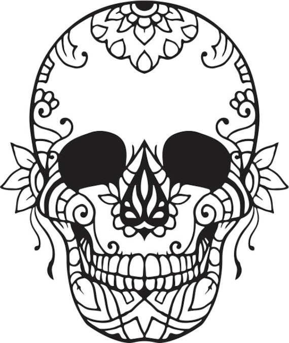 Sugar skull coloring pages