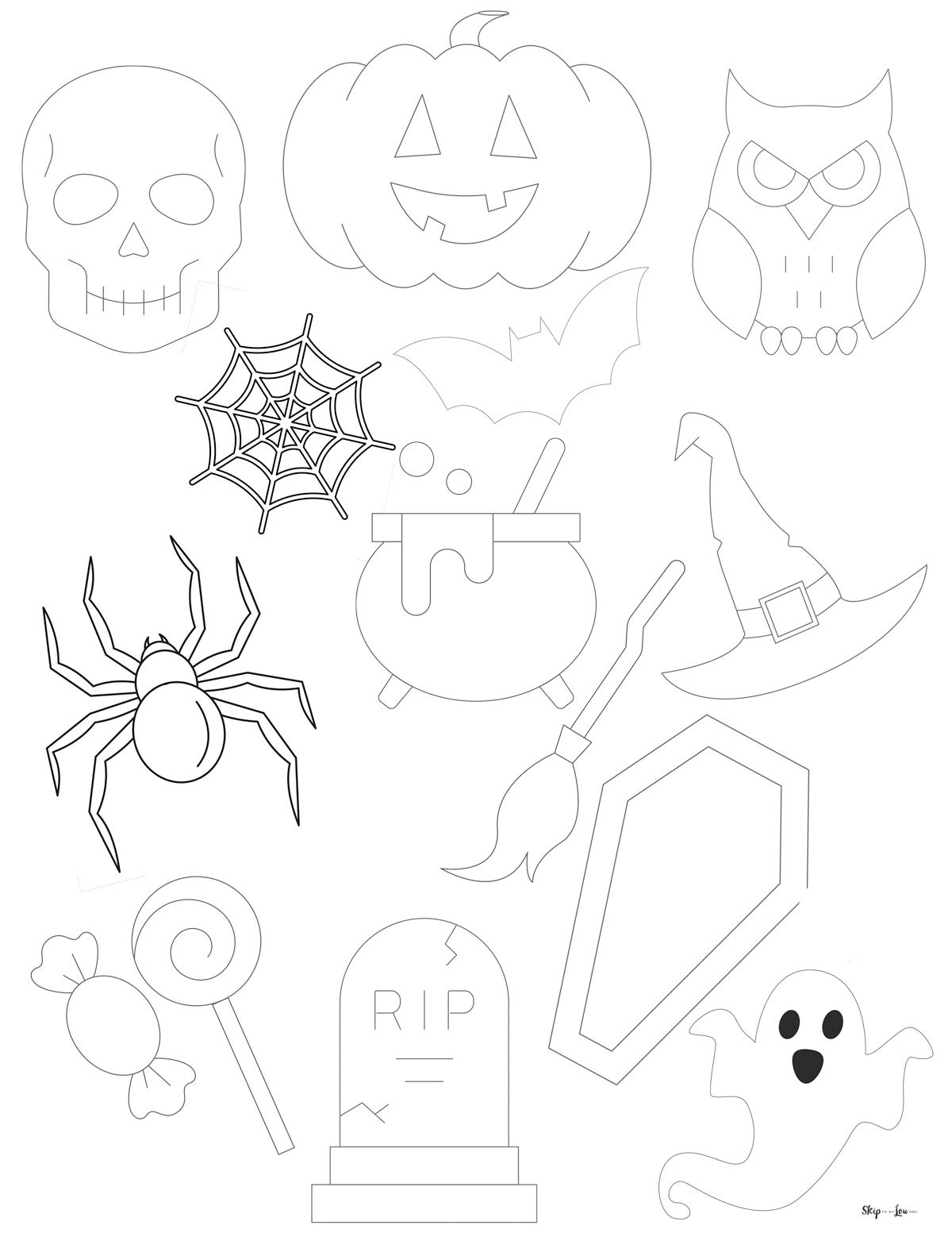 Halloween templates skip to my lou