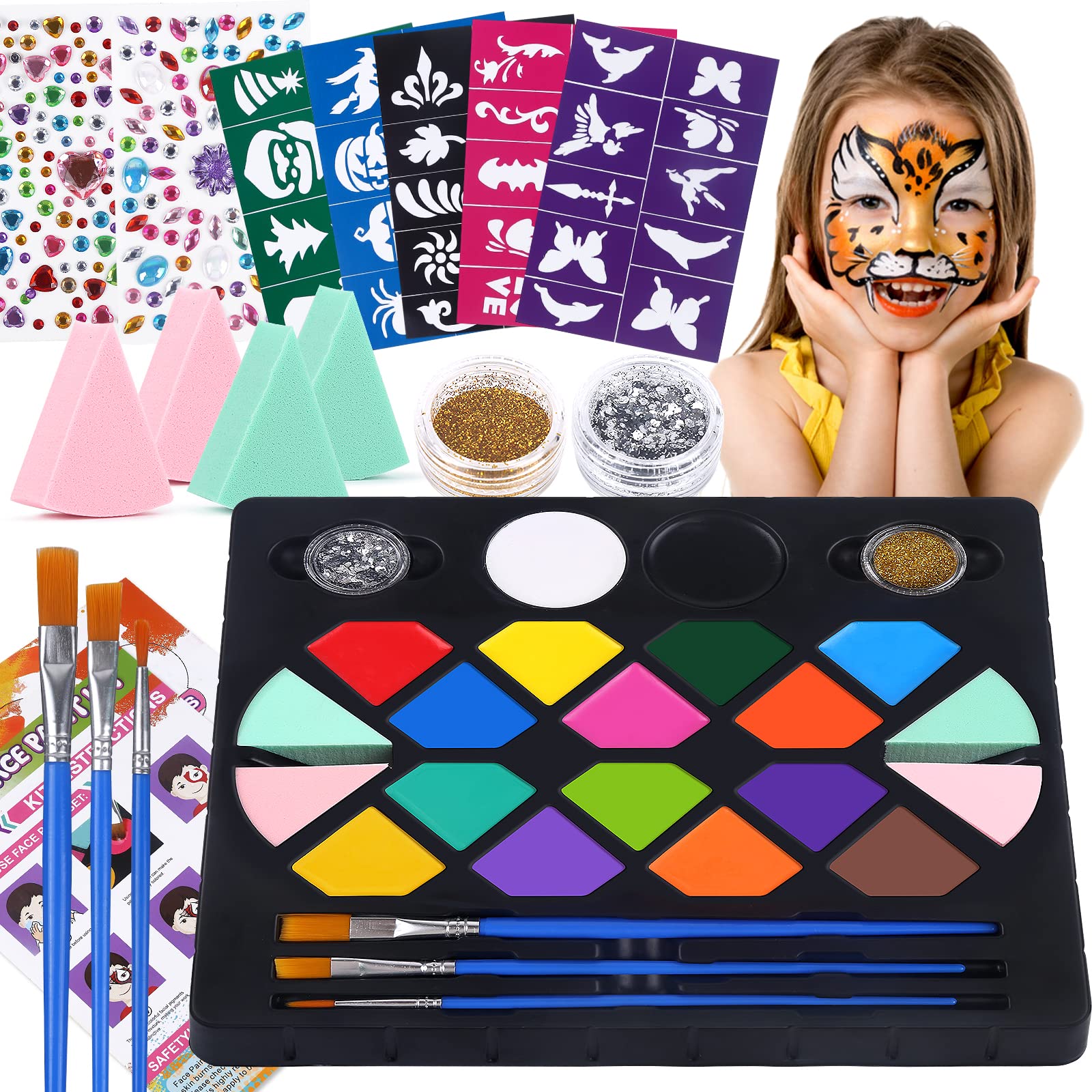 Bobisuka face painting kit for kids