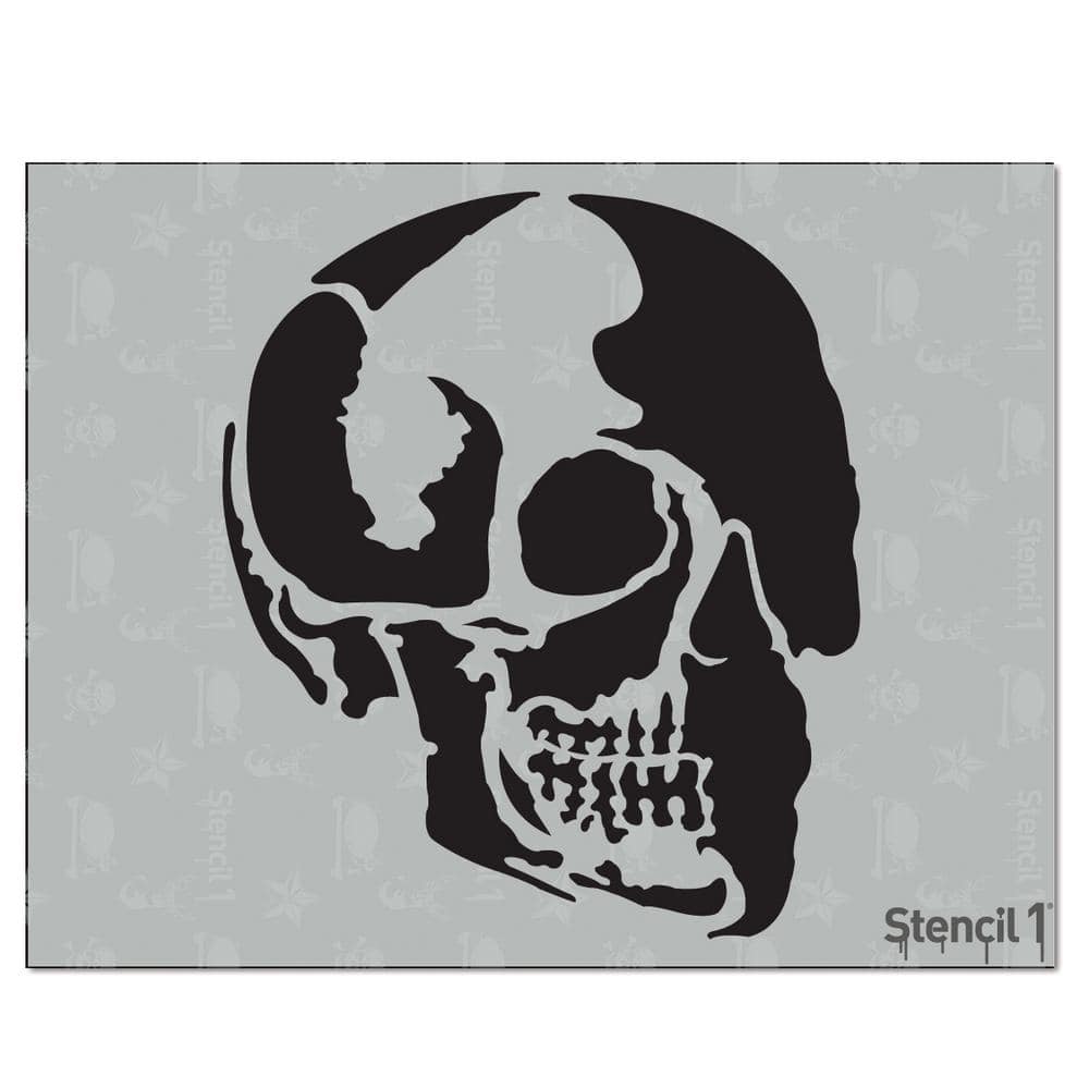 Stencil skull profile stencil s