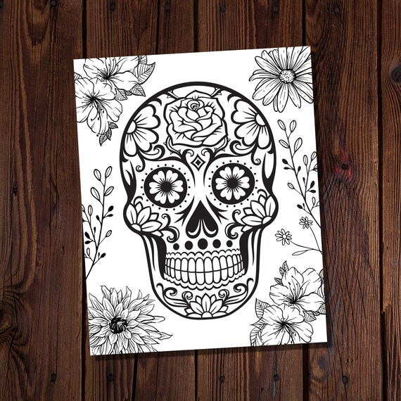 Halloween coloring page dãa de los muertos coloring page