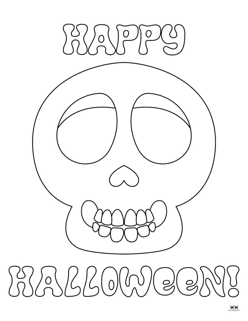 Skeleton coloring pages