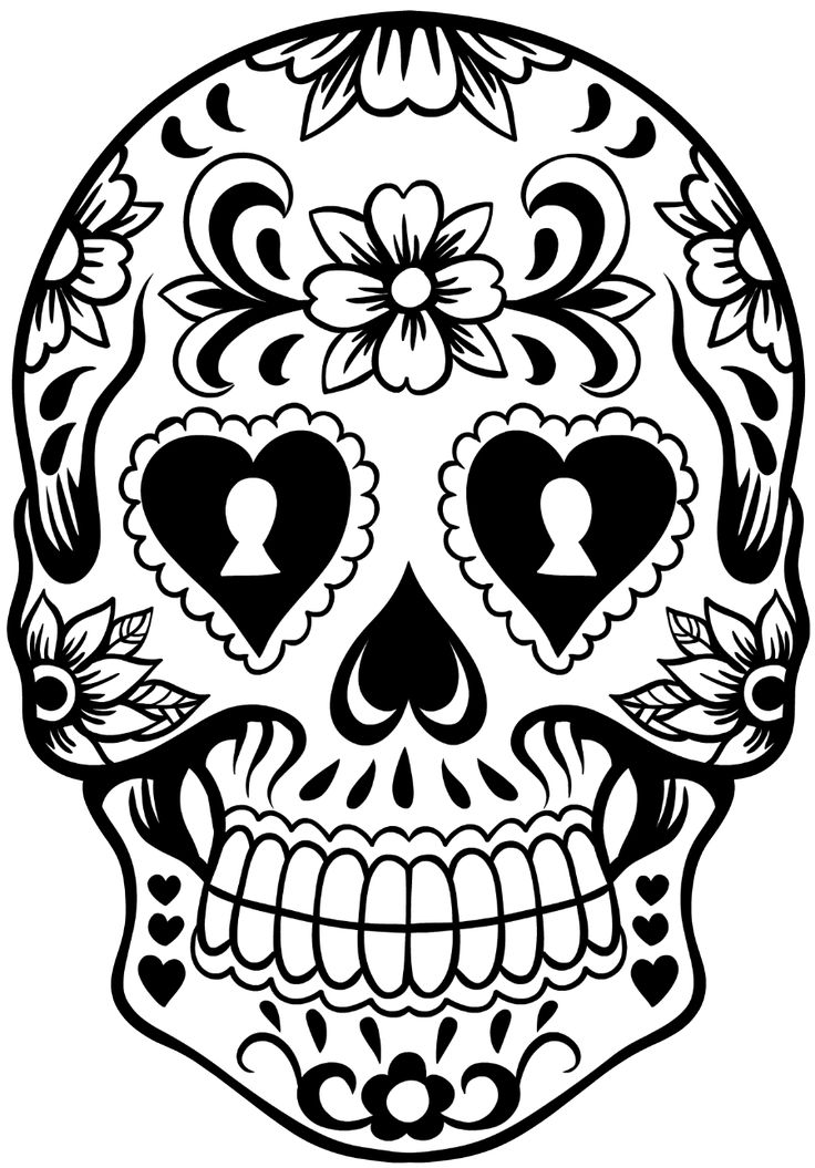 Skull stencils skull coloring pages skull stencil coloring pages
