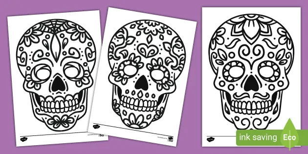 Day of the dead louring pages teacher made