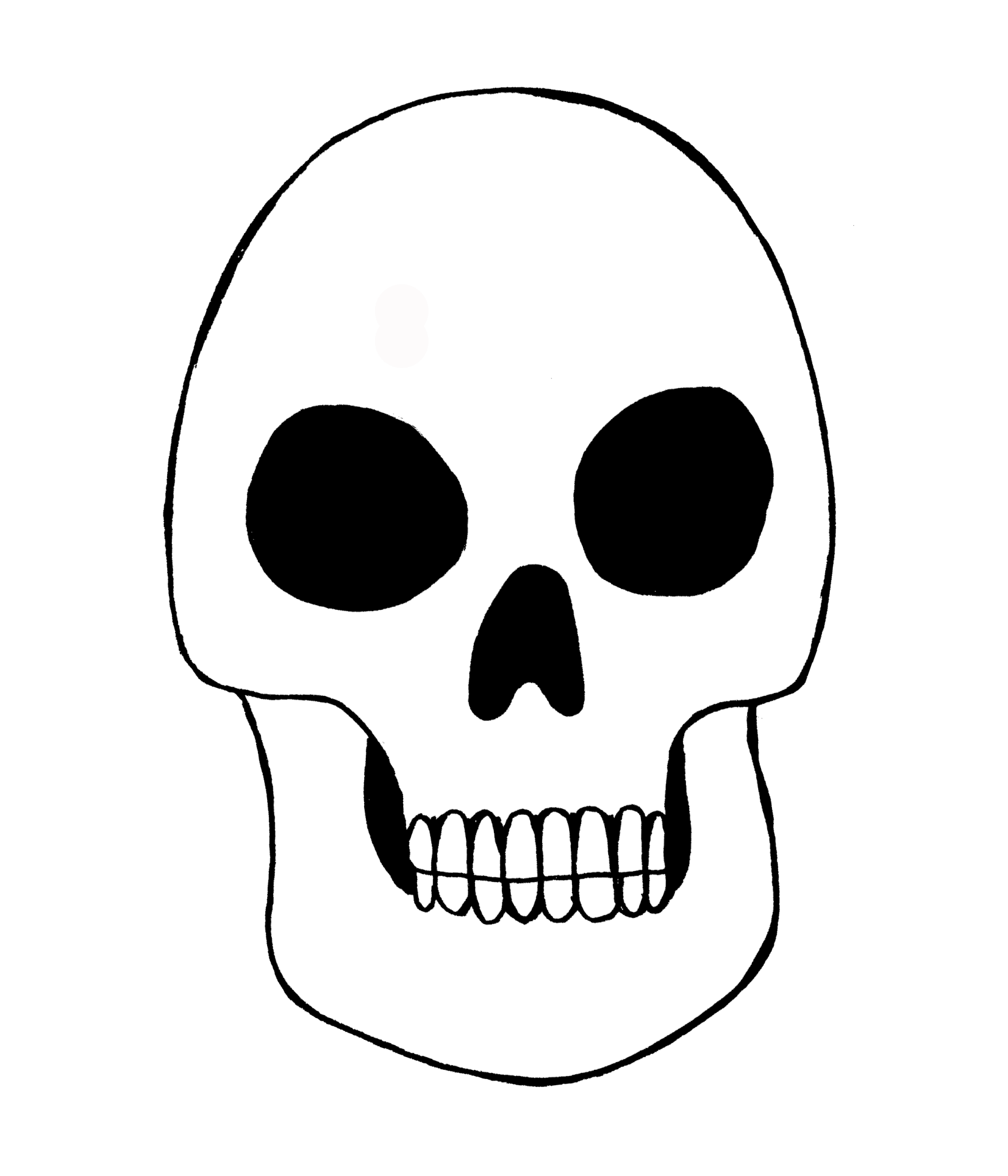 Free skull printable