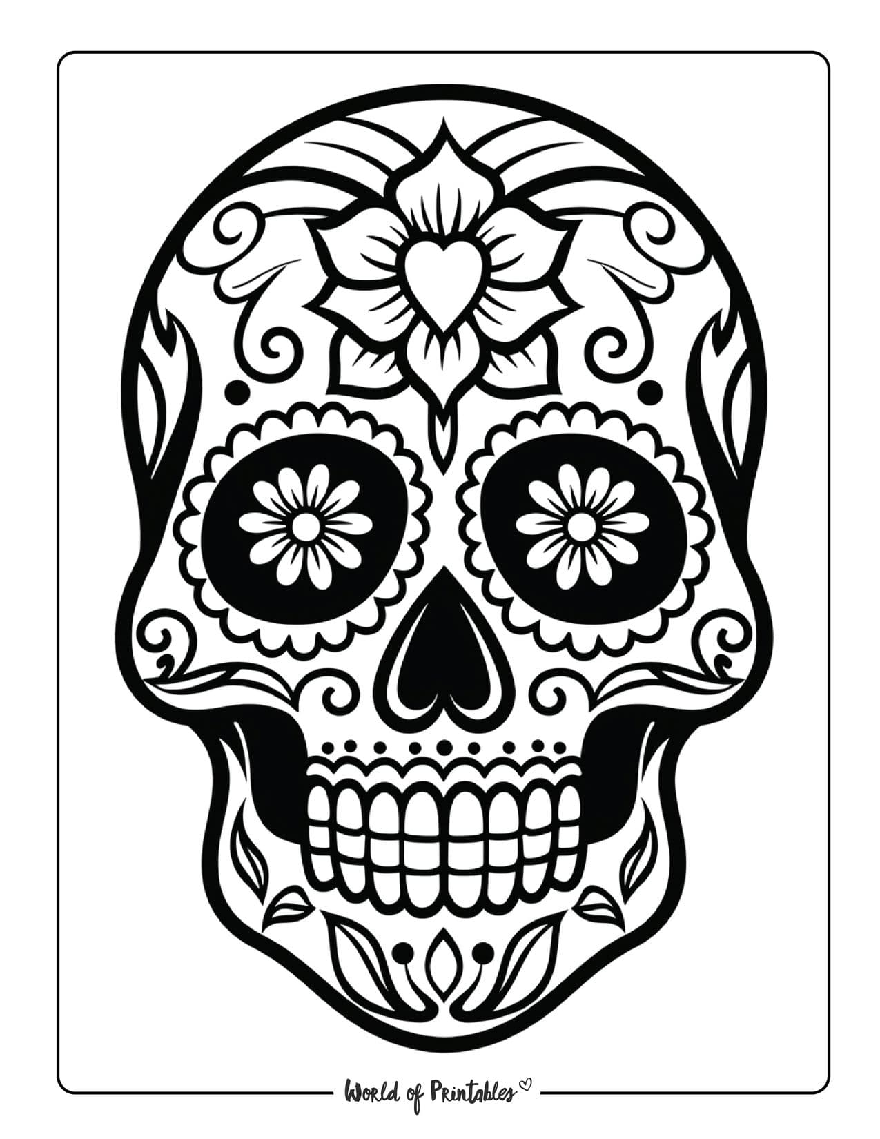 Skull coloring pages