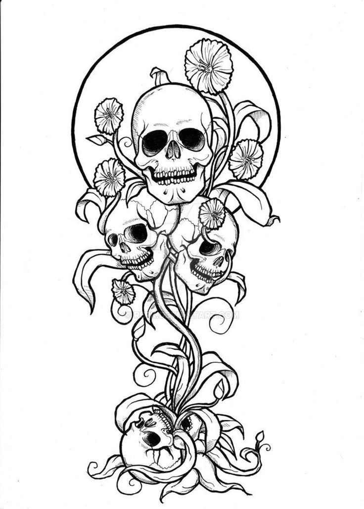 Saved photos ï ï ï ï ï ï ï ï skull coloring pages tattoo coloring book skull drawing