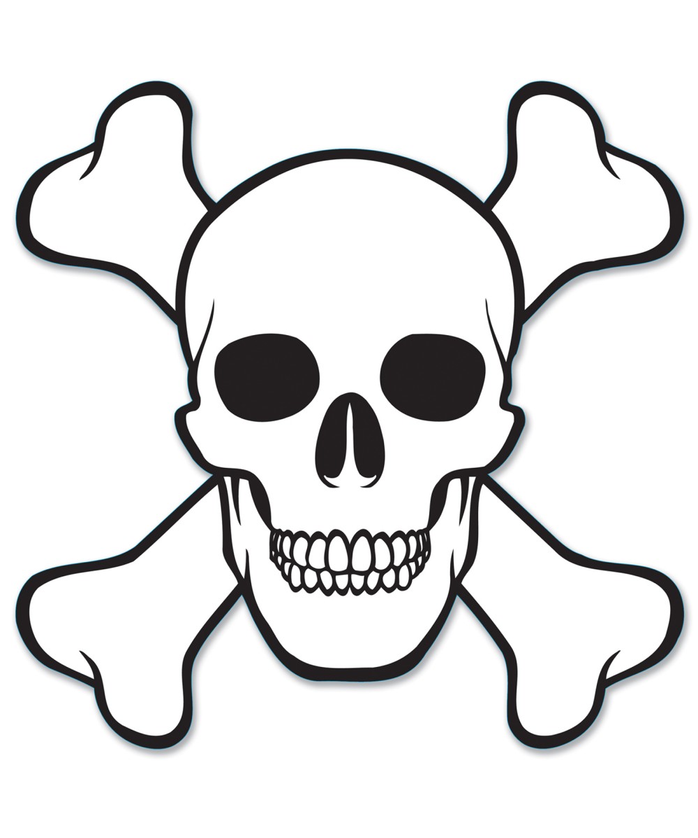 Printable skull and crossbones template