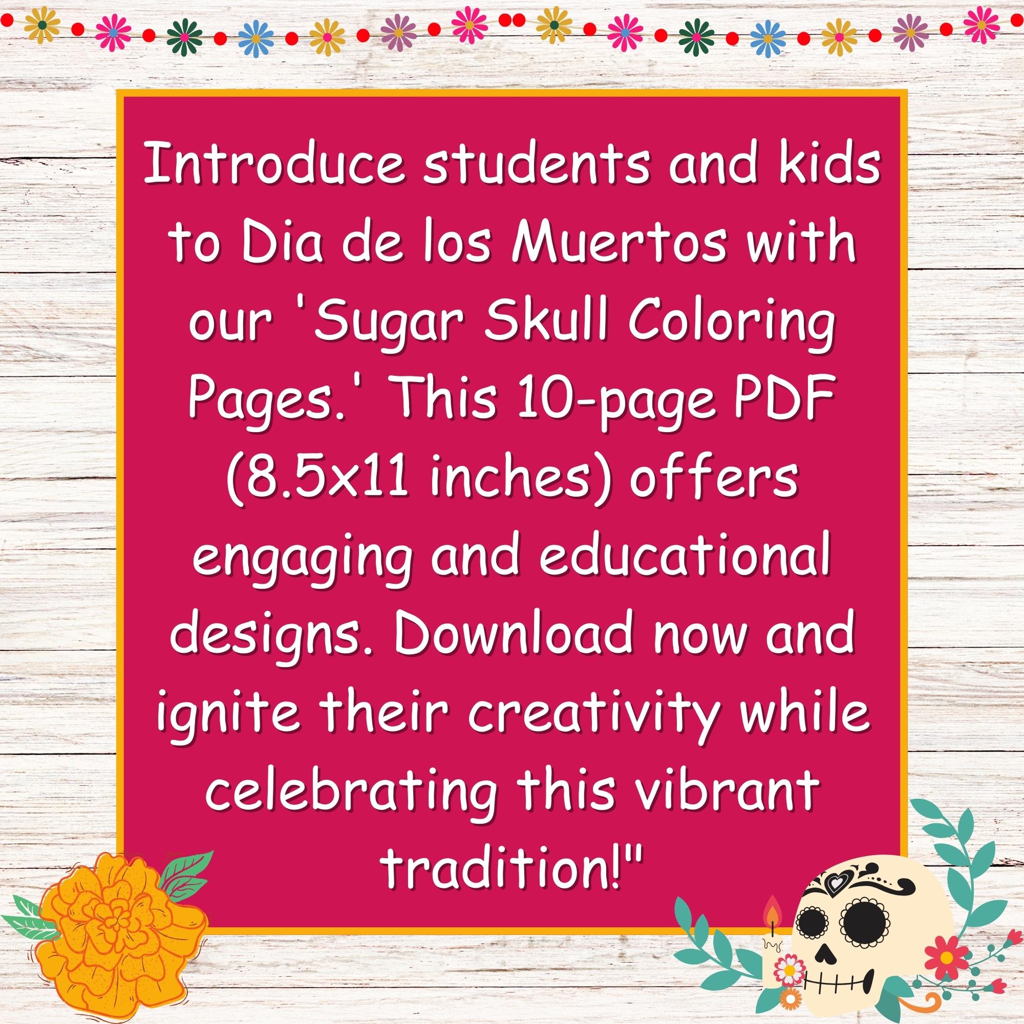 Coloring mexican sugar skulls day of the deaddia de los muertos skull template cinco de mayo skull made by teachers