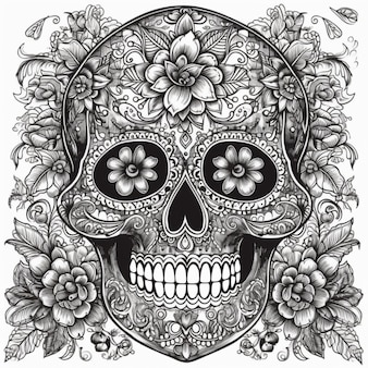 Page adult coloring books pdf skull pictures