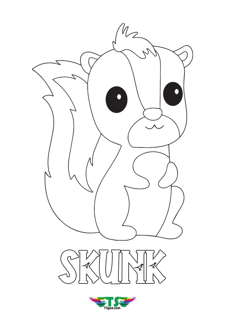 Free skunk coloring page special edition for kids coloring pages christmas unicorn coloring for kids