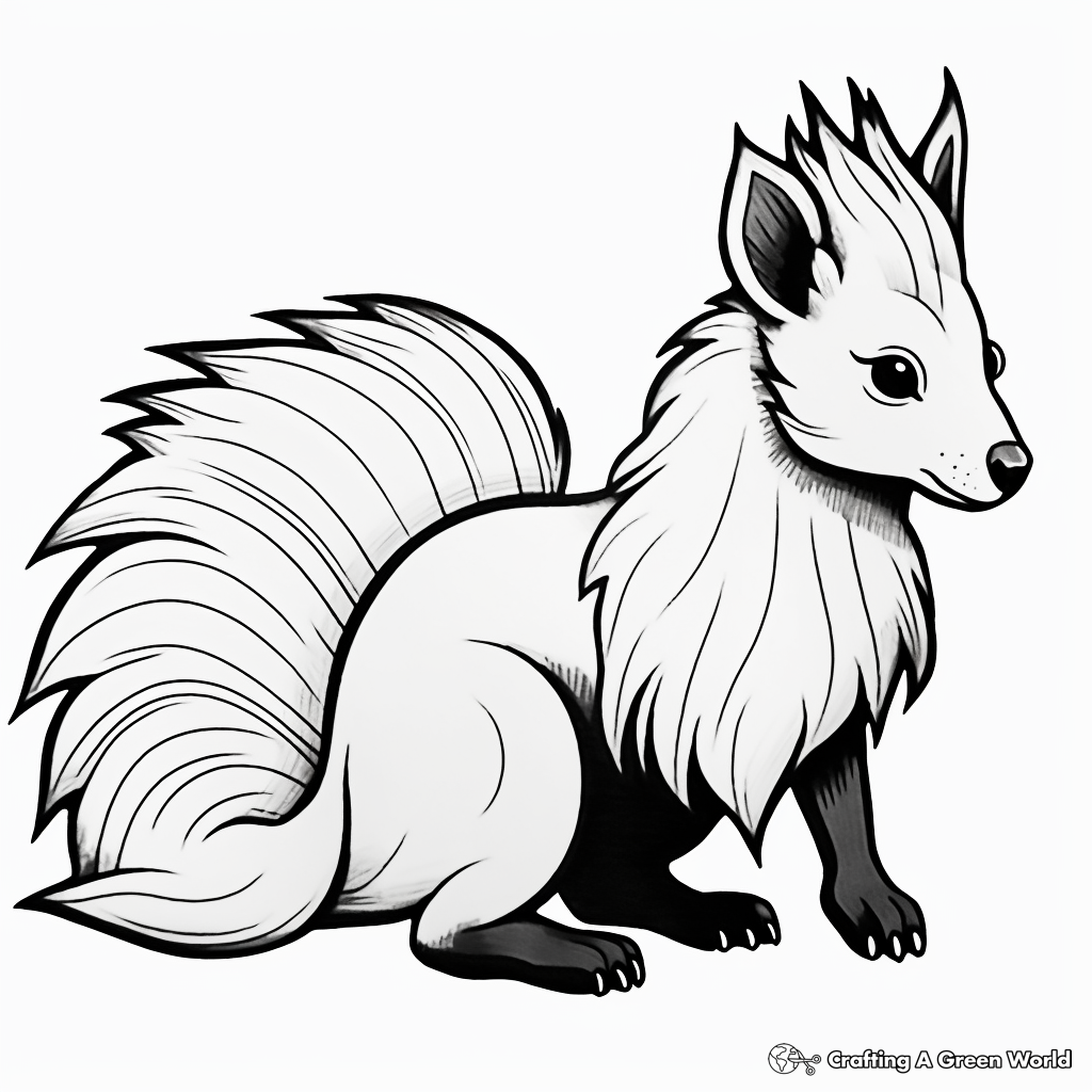 Skunk coloring pages