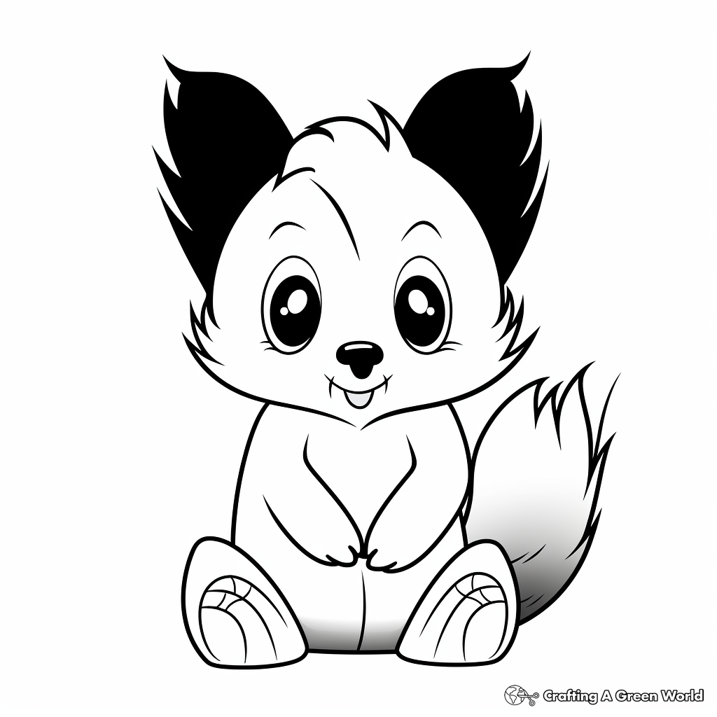 Skunk coloring pages