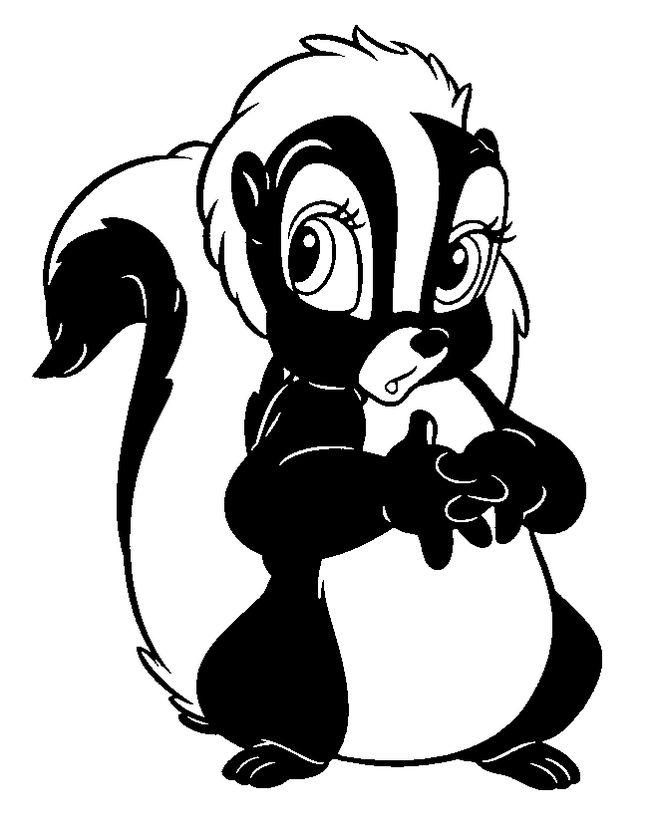 Easy skunk coloring pages for your little ones cartoon clip art skunk drawing cartoon coloring pages