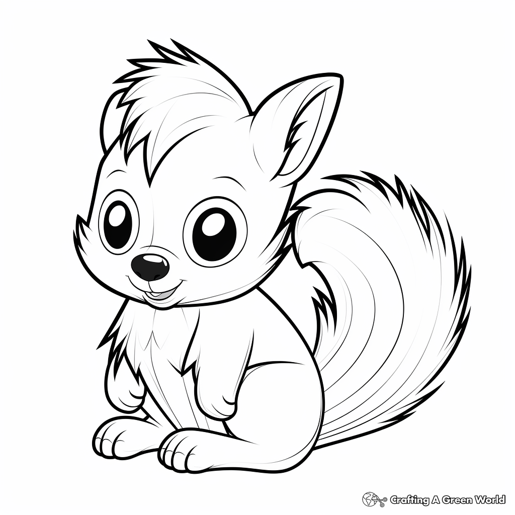 Skunk coloring pages