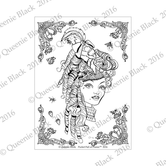 Instant download coloring book cute skunk coloring page pocket full of posiez