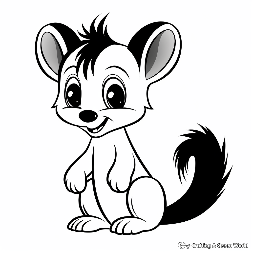 Skunk coloring pages