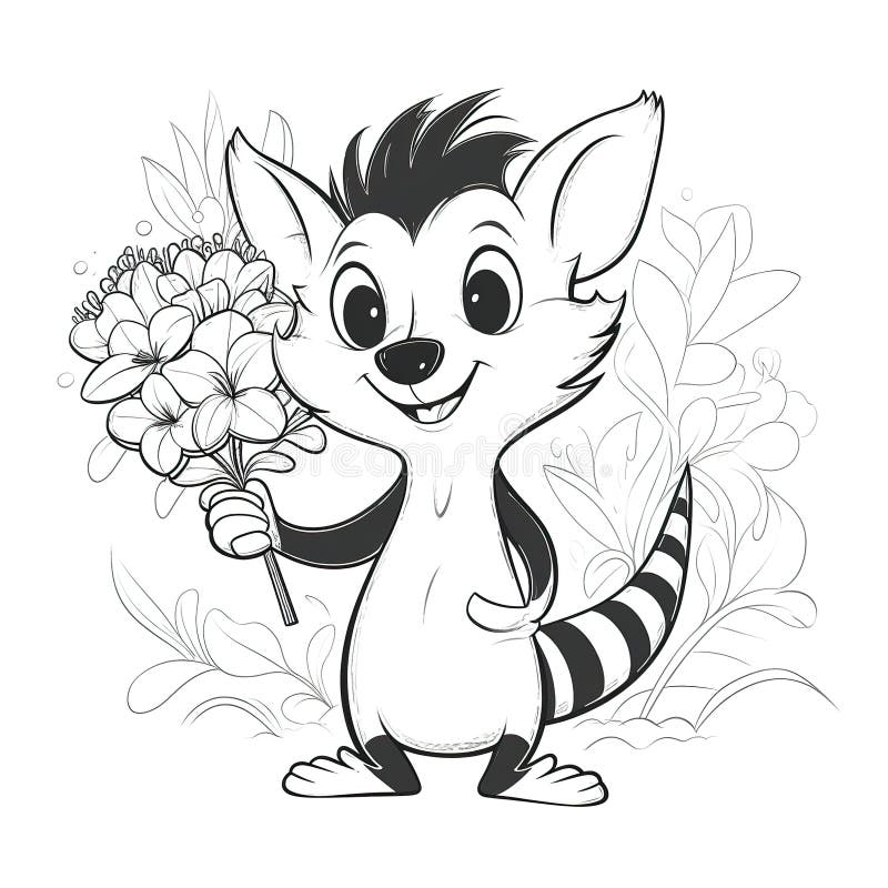 Skunk coloring page stock illustrations â skunk coloring page stock illustrations vectors clipart