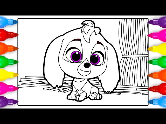 Skye coloring pages paw patrol the ighty ovie