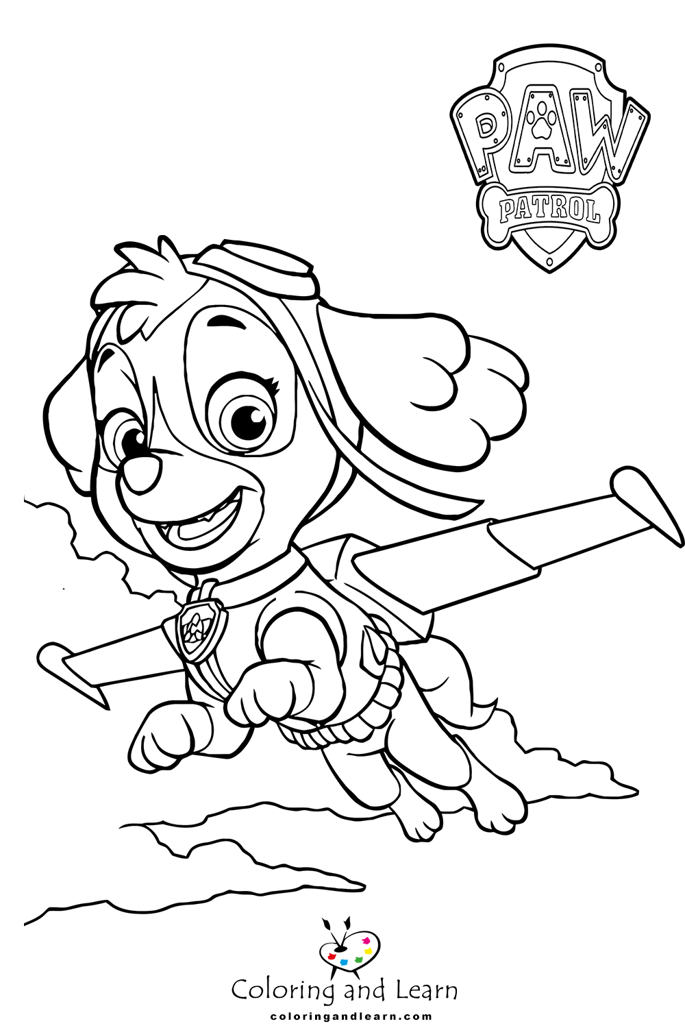 Paw patrol coloring pages