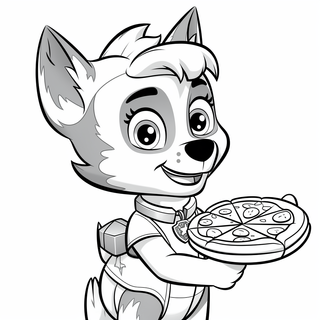 Skye paw patrol coloring pages