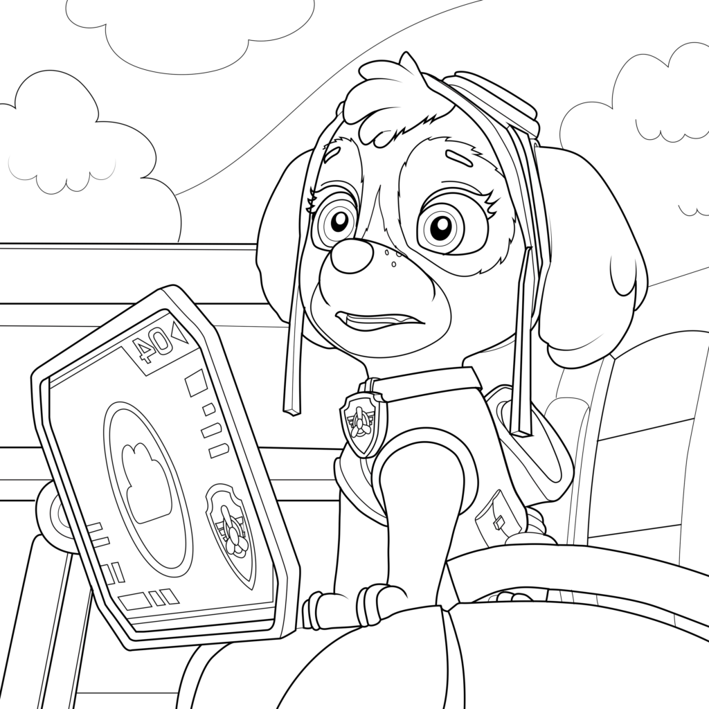 Free printable paw patrol coloring pages