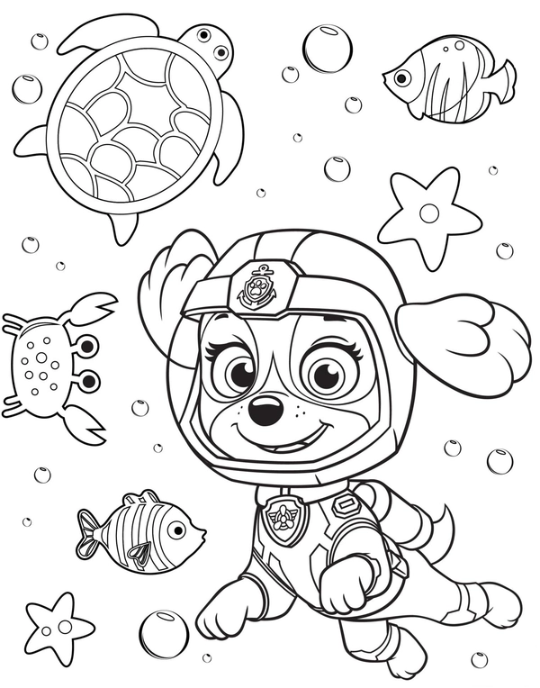 Ðï paw patrol skye under water