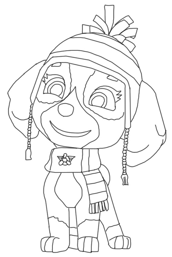 Coloring page paw patrol