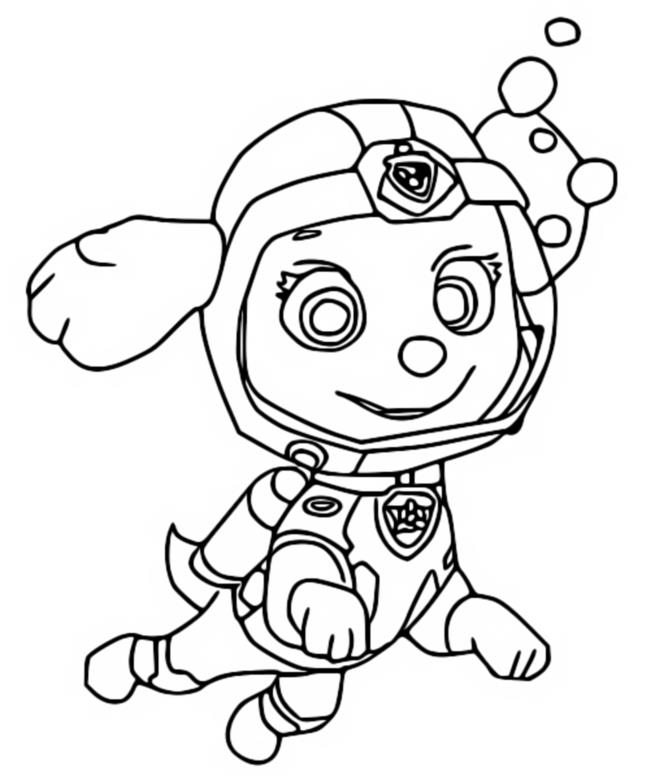 Coloring page paw patrol