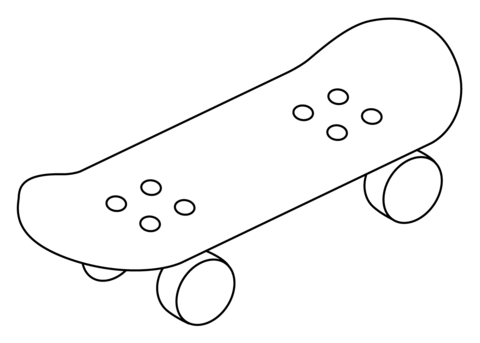 Skateboard emoji coloring page free printable coloring pages