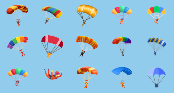 Ðª parachute emoji