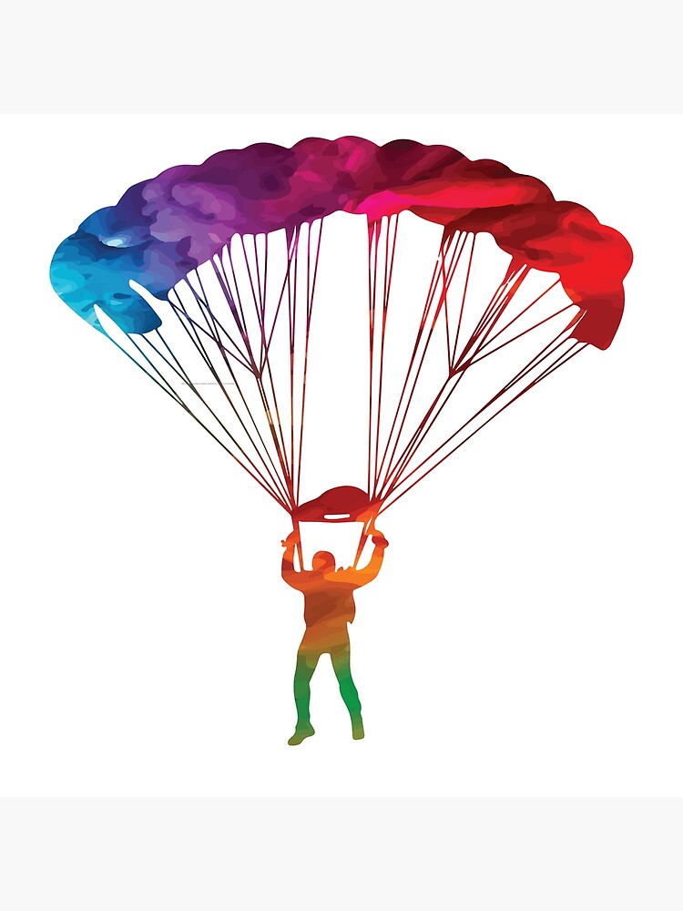 Colorful parachuter