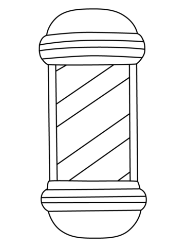 Barber pole emoji coloring page free printable coloring pages