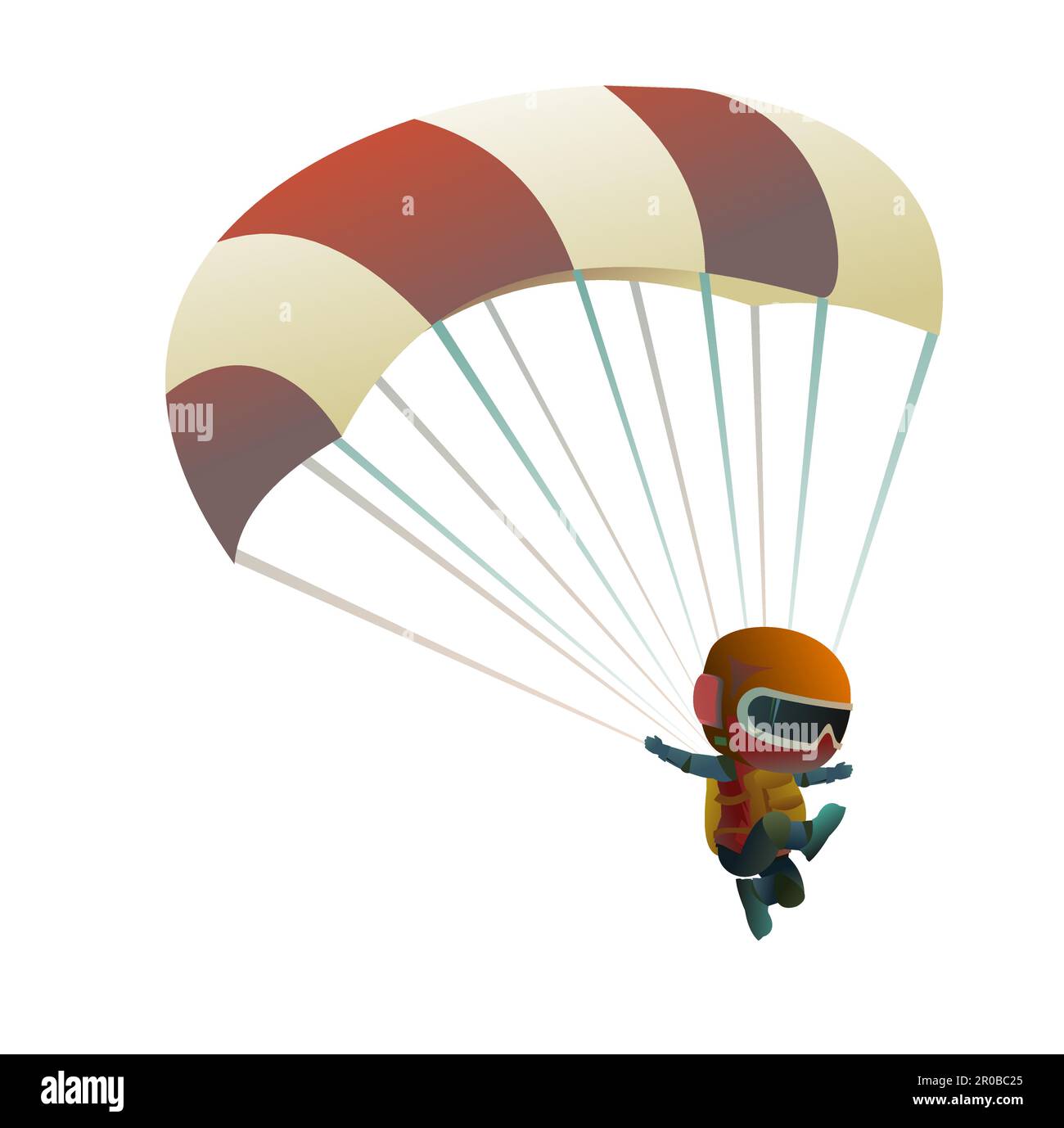 Parachute fun cut out stock images pictures