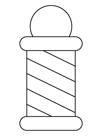 Barber pole emoji coloring page free printable coloring pages