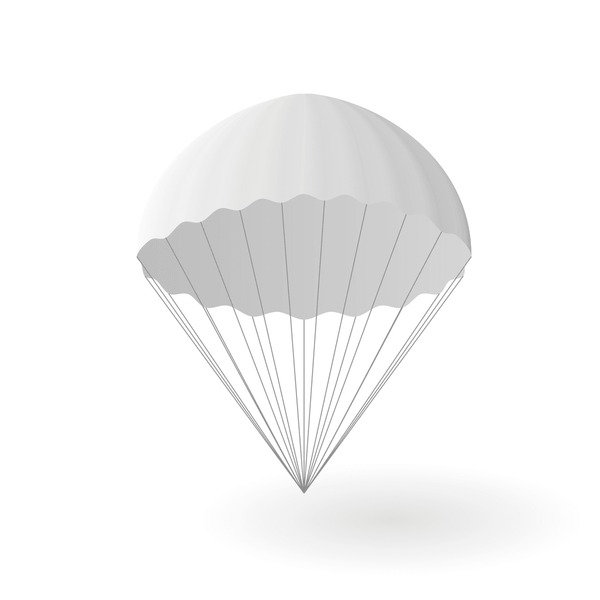 Abstract parachute over royalty