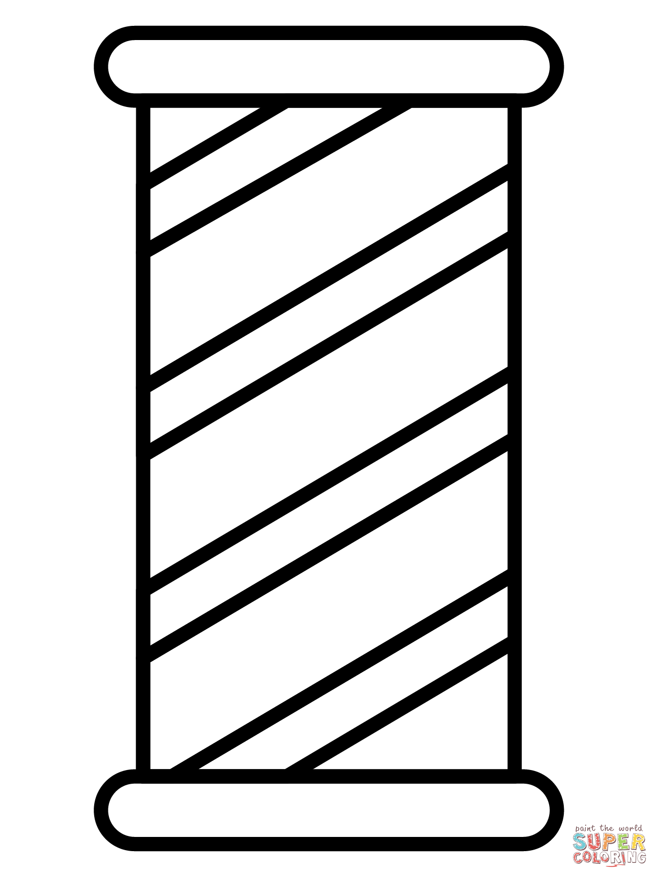 Barber pole emoji coloring page free printable coloring pages