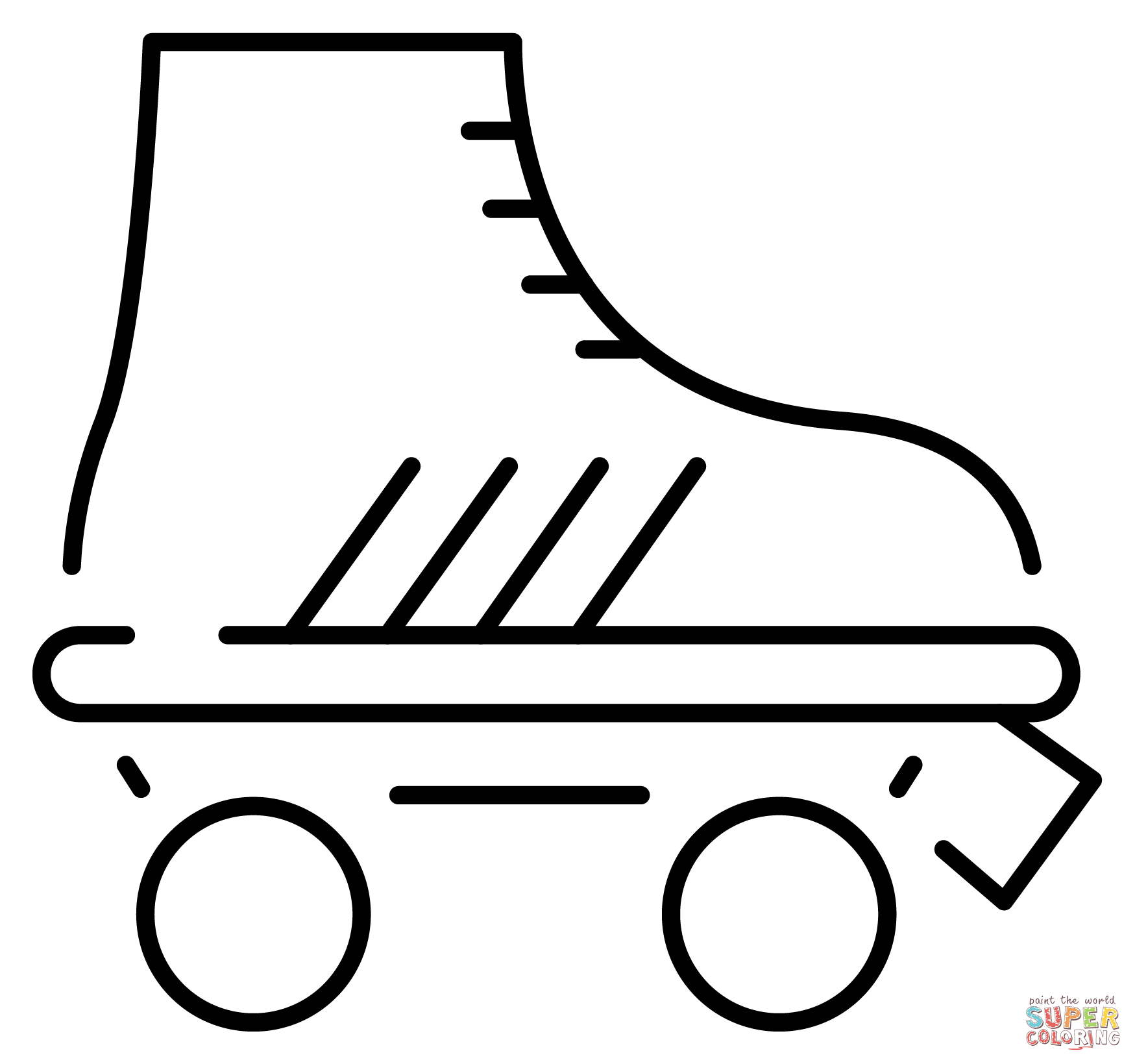 Roller skate emoji coloring page free printable coloring pages