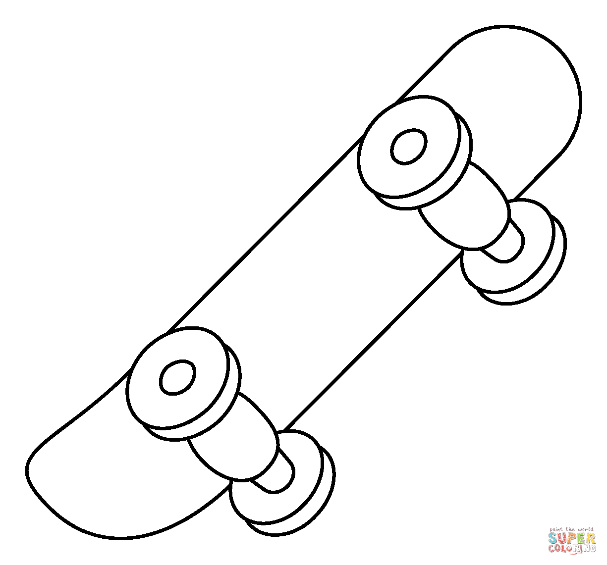 Skateboard emoji coloring page free printable coloring pages